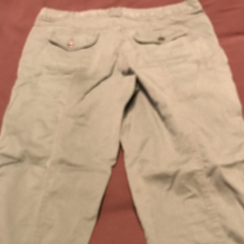 Soft green/sage green capris